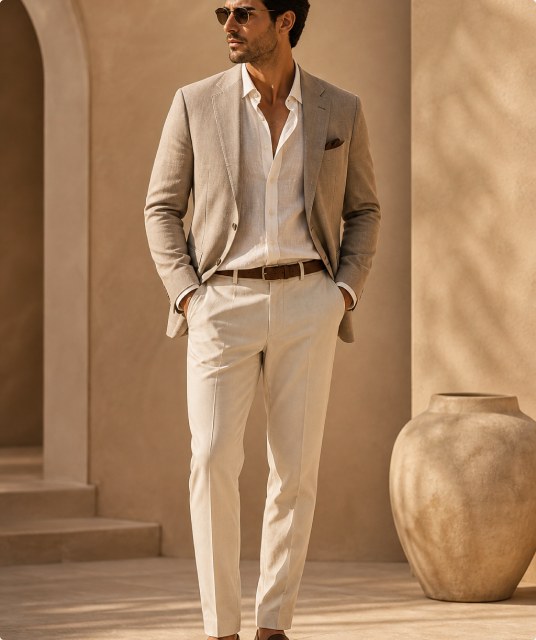 Linen tailoring for men